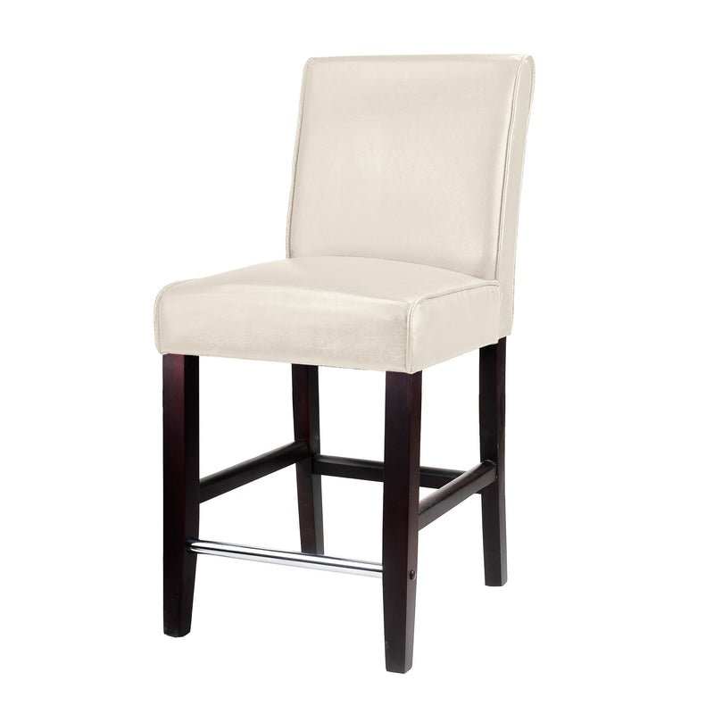 white Wooden Bar Stool Counter Height Ira Collection product image by CorLiving