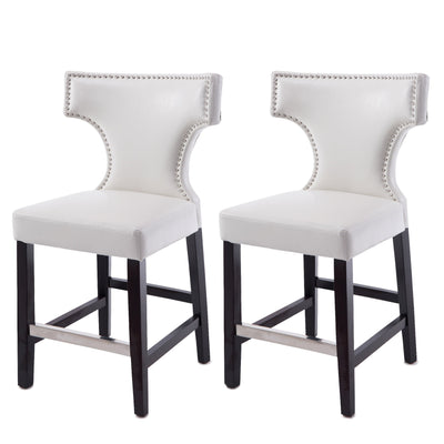 white Counter Height Bar Stools Set of 2 Aiden Collection product image by CorLiving#color_white