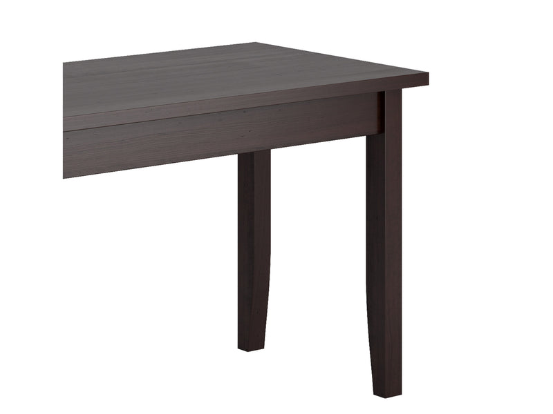 black brown Wood Dining Bench Atwood Collection detail image by CorLiving