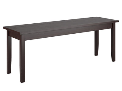 black brown Wood Dining Bench Atwood Collection product image by CorLiving#color_atwood-cappuccino