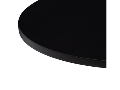 black Adjustable Height Bar Table, Round Maya Collection detail image by CorLiving#color_black