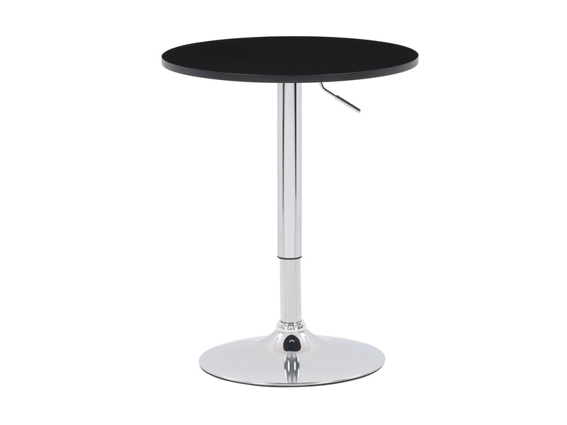 black Adjustable Height Bar Table, Round Maya Collection product image by CorLiving