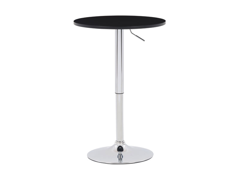 black Adjustable Height Bar Table, Round Maya Collection product image by CorLiving