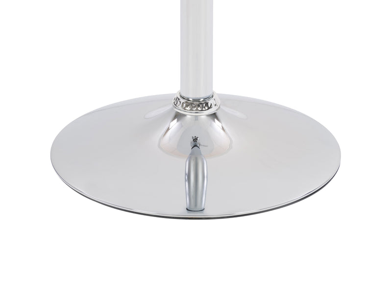white Adjustable Height Bar Table, Round Maya Collection detail image by CorLiving