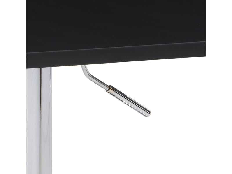 black Adjustable Height Bar Table, Square Maya Collection detail image by CorLiving