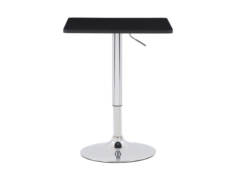 black Adjustable Height Bar Table, Square Maya Collection product image by CorLiving