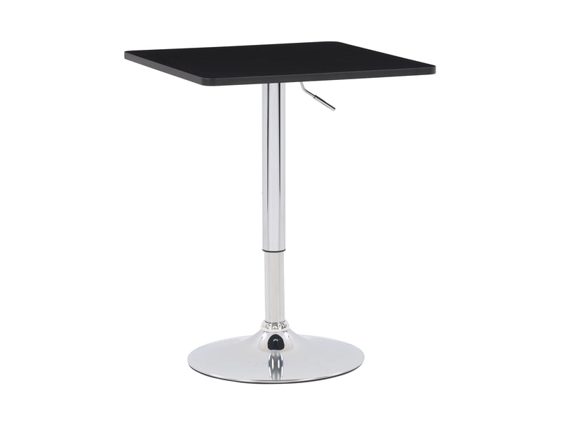 black Adjustable Height Bar Table, Square Maya Collection product image by CorLiving