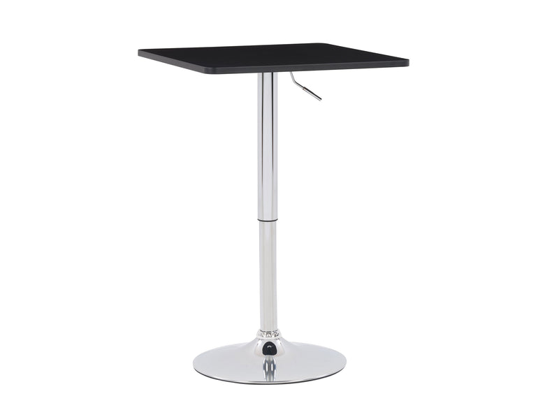 black Adjustable Height Bar Table, Square Maya Collection product image by CorLiving