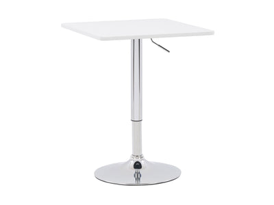 white Adjustable Height Bar Table, Square Maya Collection product image by CorLiving#color_white