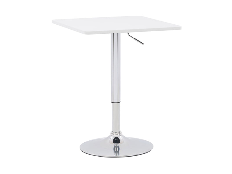 white Adjustable Height Bar Table, Square Maya Collection product image by CorLiving