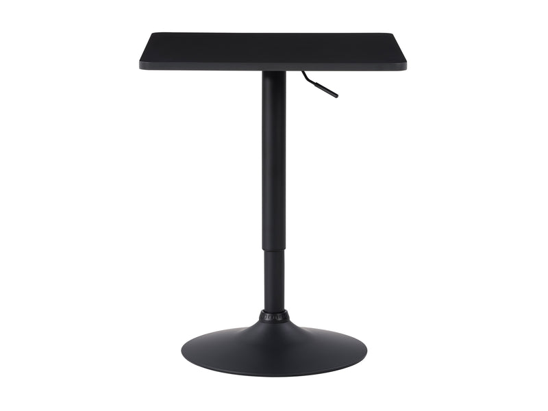 black Adjustable Height Bar Table, Square Maya Collection product image by CorLiving