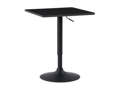 black Adjustable Height Bar Table, Square Maya Collection product image by CorLiving#color_black-and-black