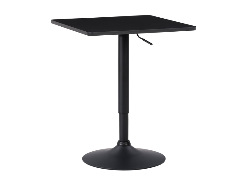 black Adjustable Height Bar Table, Square Maya Collection product image by CorLiving