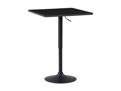 black Adjustable Height Bar Table, Square Maya Collection product image by CorLiving#color_black-and-black