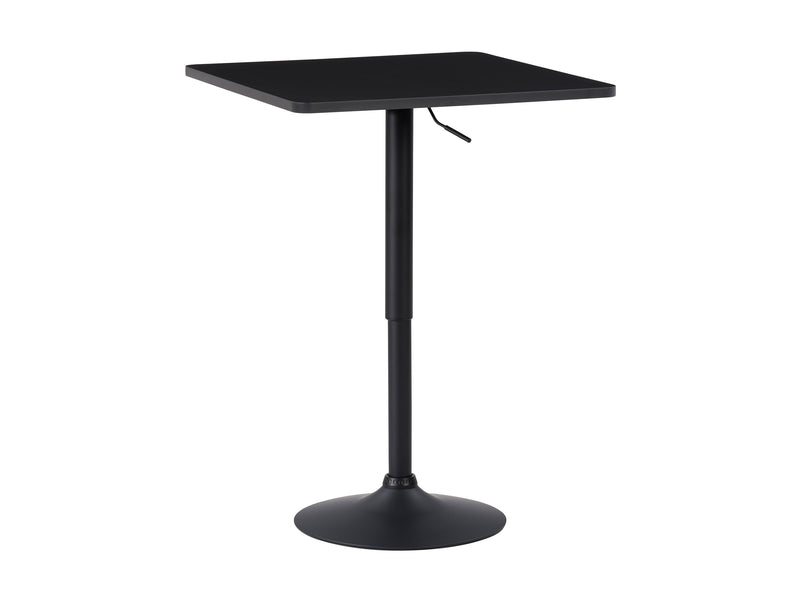 black Adjustable Height Bar Table, Square Maya Collection product image by CorLiving