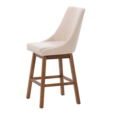 beige and brown High Back Bar Stools Set of 2 Luca Collection product image by CorLiving#color_dpt-beige