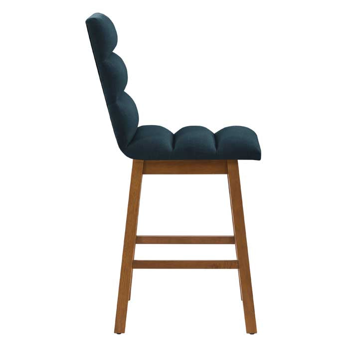 navy blue and brown Wood Bar Stools Set of 2 Lilibet Collection product image by CorLiving