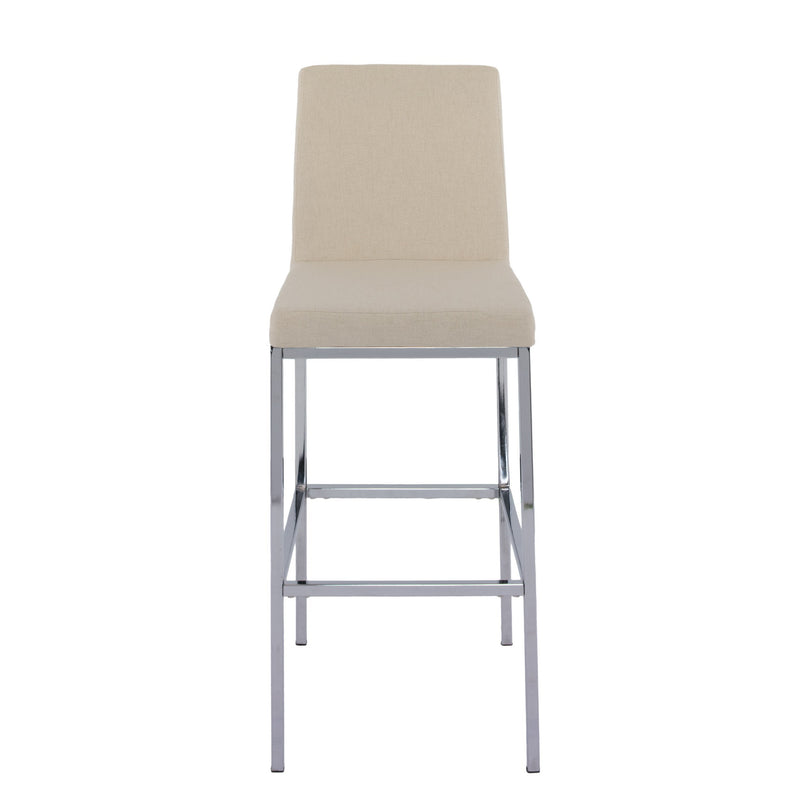 beige Bar Height Bar Stools Set of 2 Huntington Collection product image by CorLiving