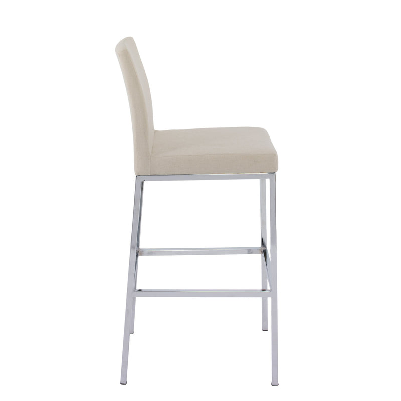 beige Bar Height Bar Stools Set of 2 Huntington Collection product image by CorLiving