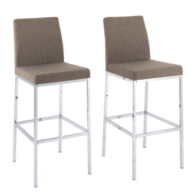 brown Bar Height Bar Stools Set of 2 Huntington Collection product image by CorLiving#color_brown