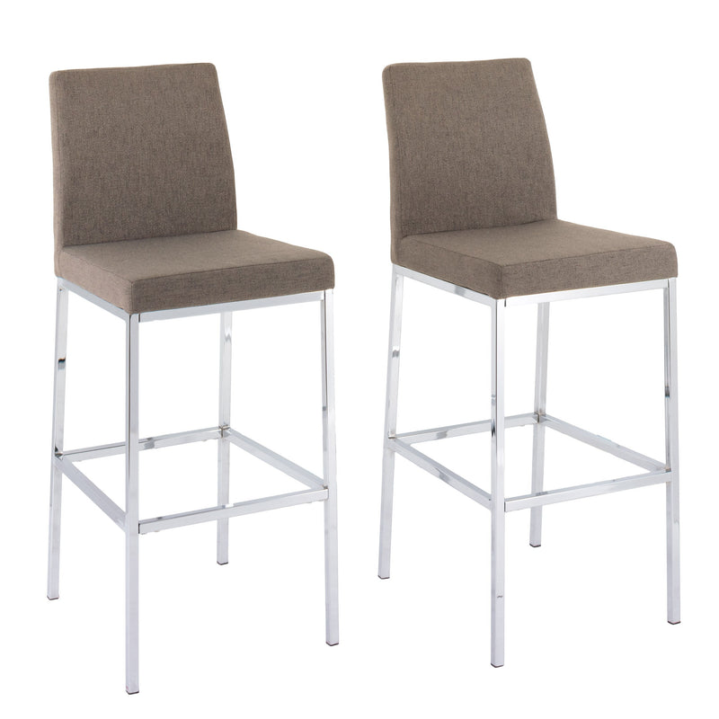 brown Bar Height Bar Stools Set of 2 Huntington Collection product image by CorLiving