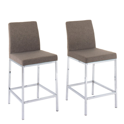 brown Counter Height Bar Stools Set of 2 Huntington Collection product image by CorLiving#color_brown