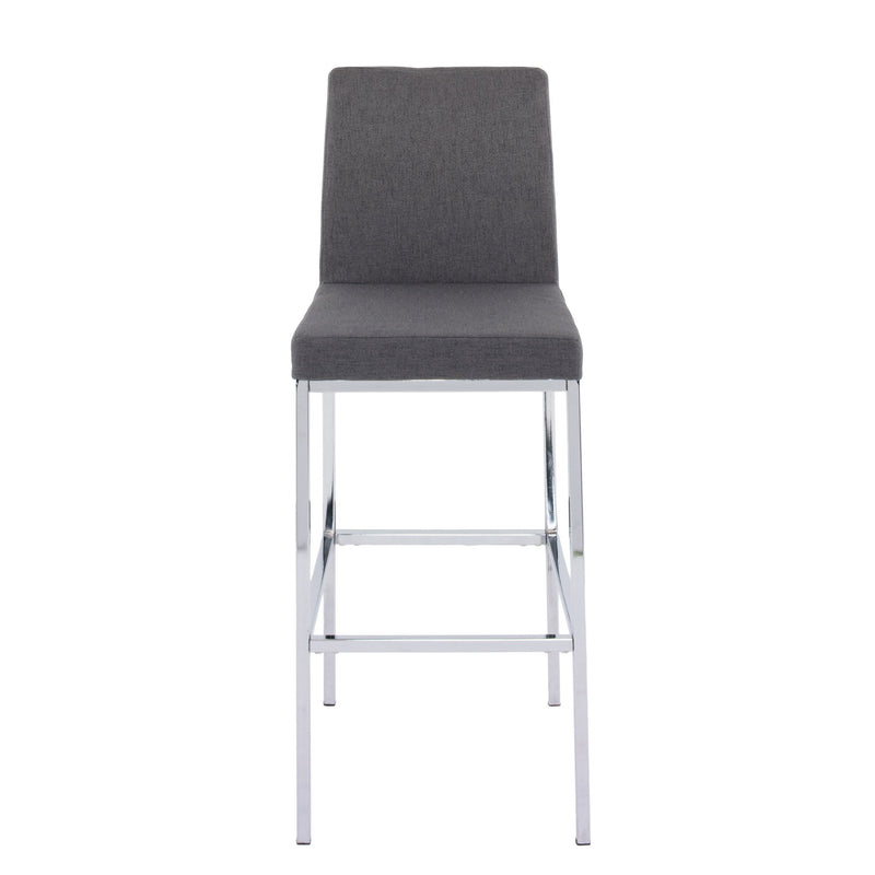 grey Bar Height Bar Stools Set of 2 Huntington Collection product image by CorLiving