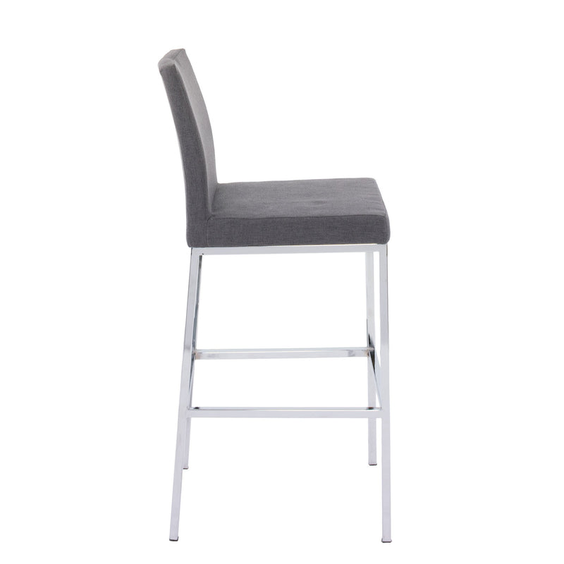 grey Bar Height Bar Stools Set of 2 Huntington Collection product image by CorLiving