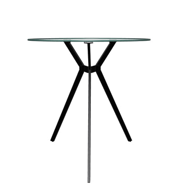 black Glass Bistro Table Eliana Collection augmented reality AR by CorLiving#color_black