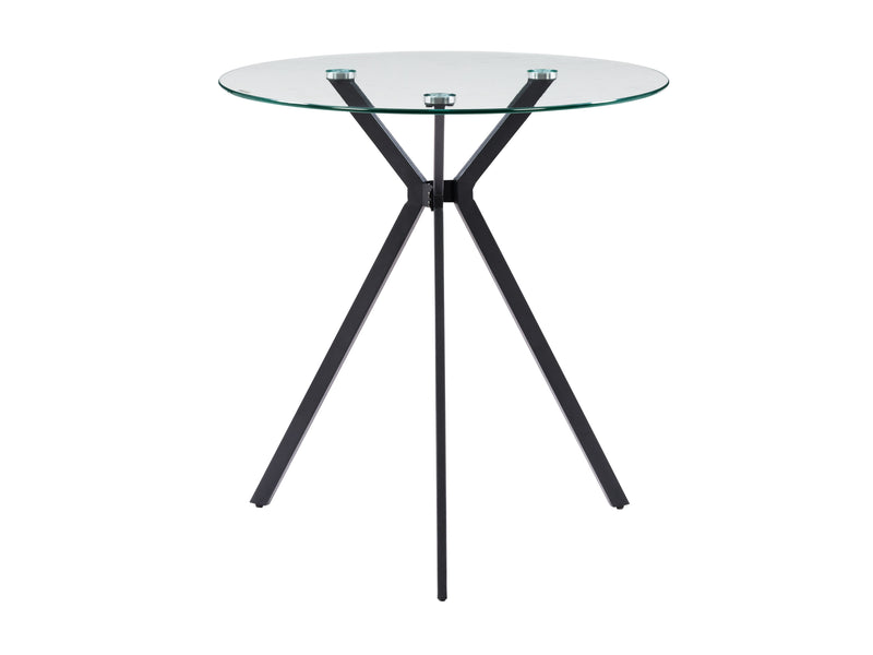 black Glass Bistro Table Eliana Collection product image by CorLiving