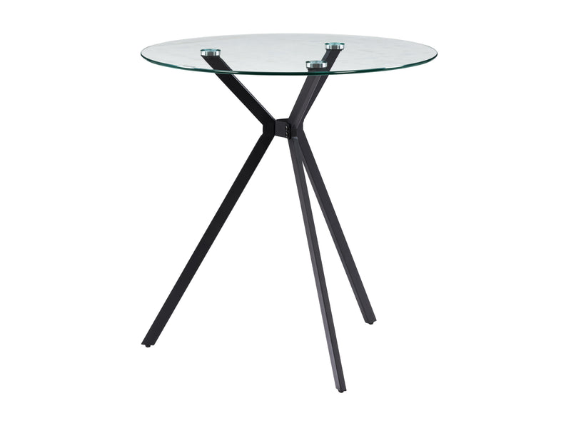 black Glass Bistro Table Eliana Collection product image by CorLiving