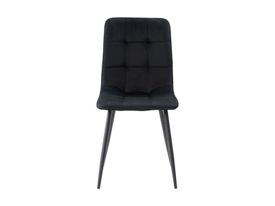 black Velvet Upholstered Dining Chairs, Set of 2 Nash Collection product image by CorLiving#color_nash-black-velvet