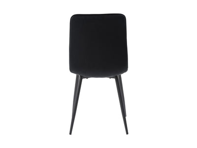 black Velvet Upholstered Dining Chairs, Set of 2 Nash Collection product image by CorLiving#color_nash-black-velvet