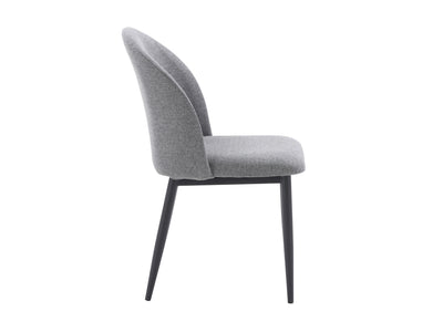 grey Curved Dining Chairs, Set of 2 Nyla Collection product image by CorLiving#color_grey