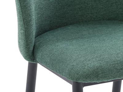 dark green Curved Dining Chairs, Set of 2 Nyla Collection detail image by CorLiving#color_dark-green