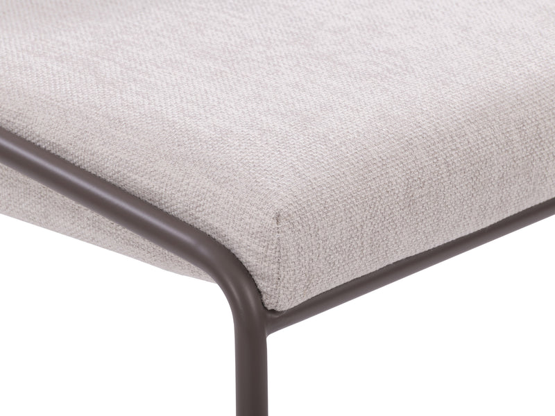 light grey Metal Bar Stool Blakeley Collection detail image by CorLiving