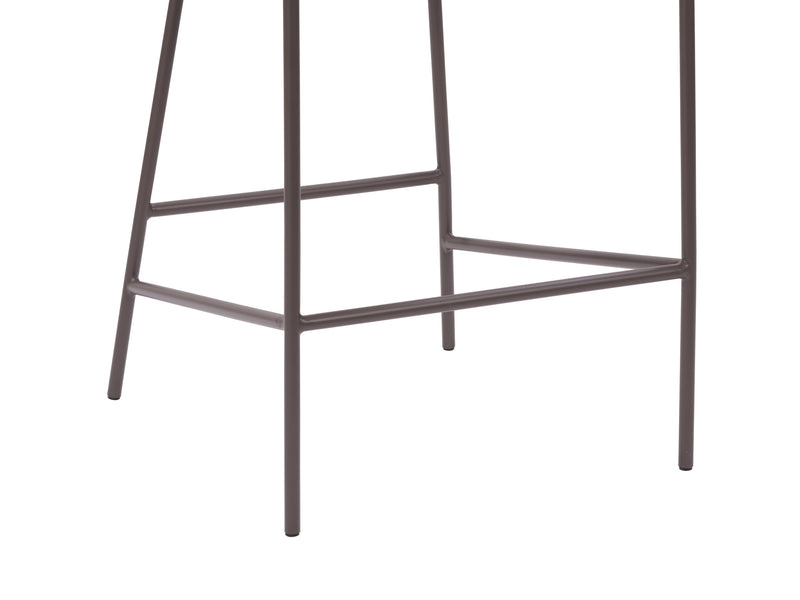 light grey Metal Bar Stool Blakeley Collection detail image by CorLiving