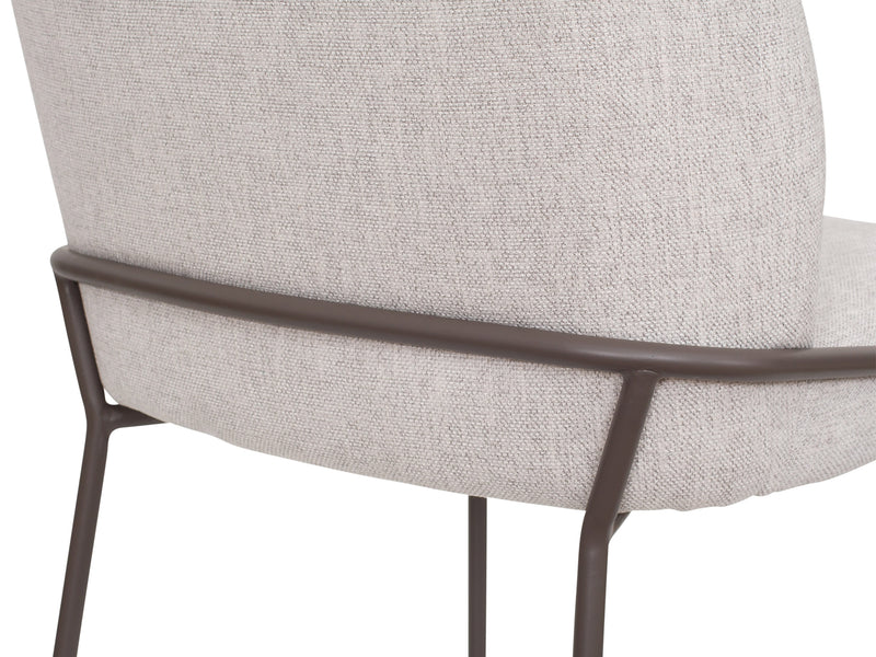 light grey High Back Upholstered Dining Chairs, Set of 2 Blakeley Collection detail image by CorLiving