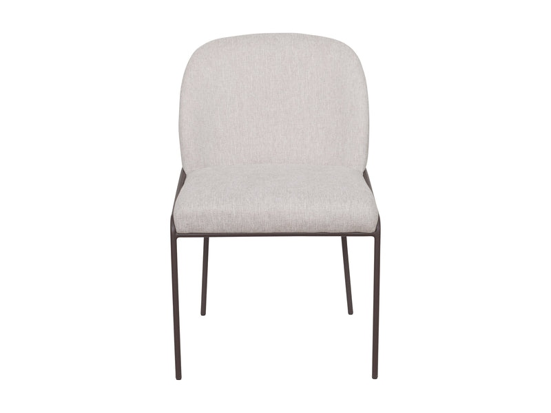 light grey High Back Upholstered Dining Chairs, Set of 2 Blakeley Collection product image by CorLiving