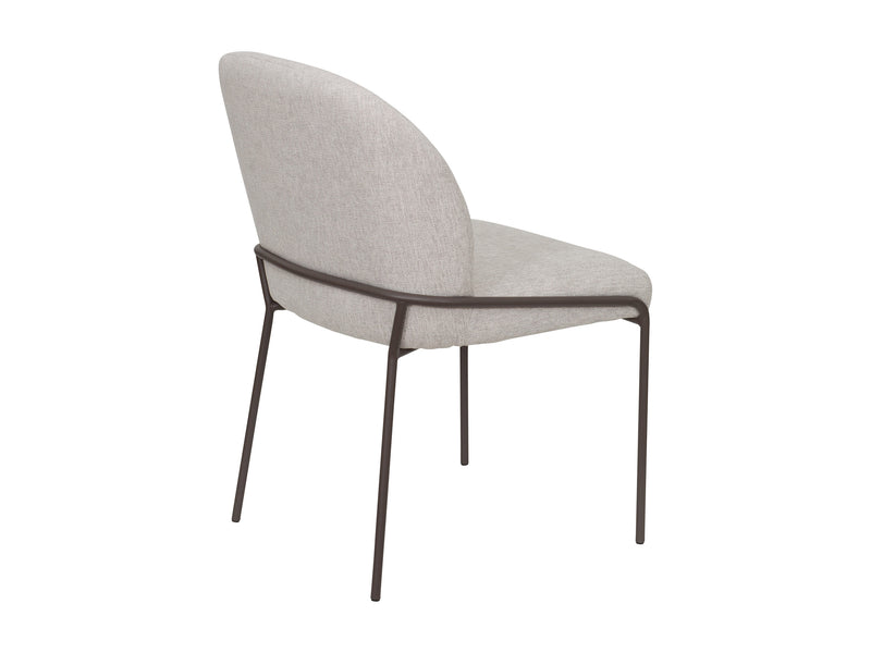 light grey High Back Upholstered Dining Chairs, Set of 2 Blakeley Collection product image by CorLiving