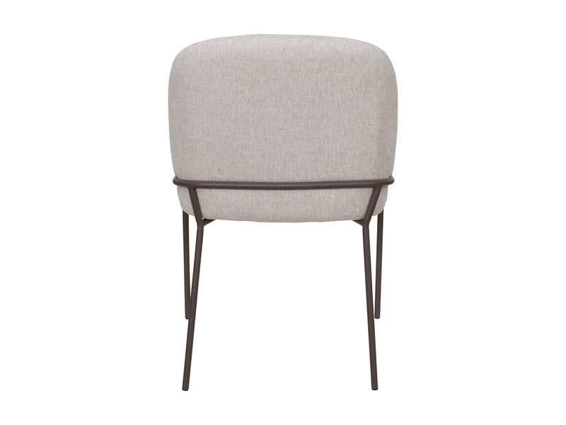 light grey High Back Upholstered Dining Chairs, Set of 2 Blakeley Collection product image by CorLiving