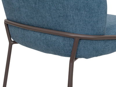 blue High Back Upholstered Dining Chairs, Set of 2 Blakeley Collection detail image by CorLiving#color_blakeley-blue