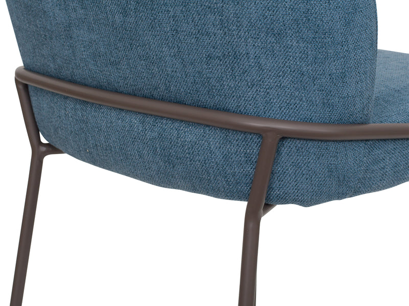 blue High Back Upholstered Dining Chairs, Set of 2 Blakeley Collection detail image by CorLiving