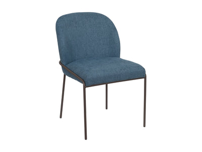 blue High Back Upholstered Dining Chairs, Set of 2 Blakeley Collection product image by CorLiving#color_blue