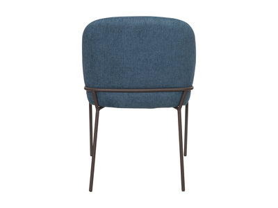 blue High Back Upholstered Dining Chairs, Set of 2 Blakeley Collection product image by CorLiving#color_blakeley-blue