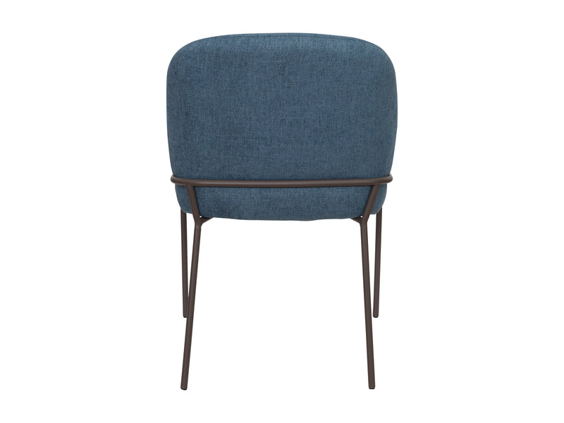 blue High Back Upholstered Dining Chairs, Set of 2 Blakeley Collection product image by CorLiving