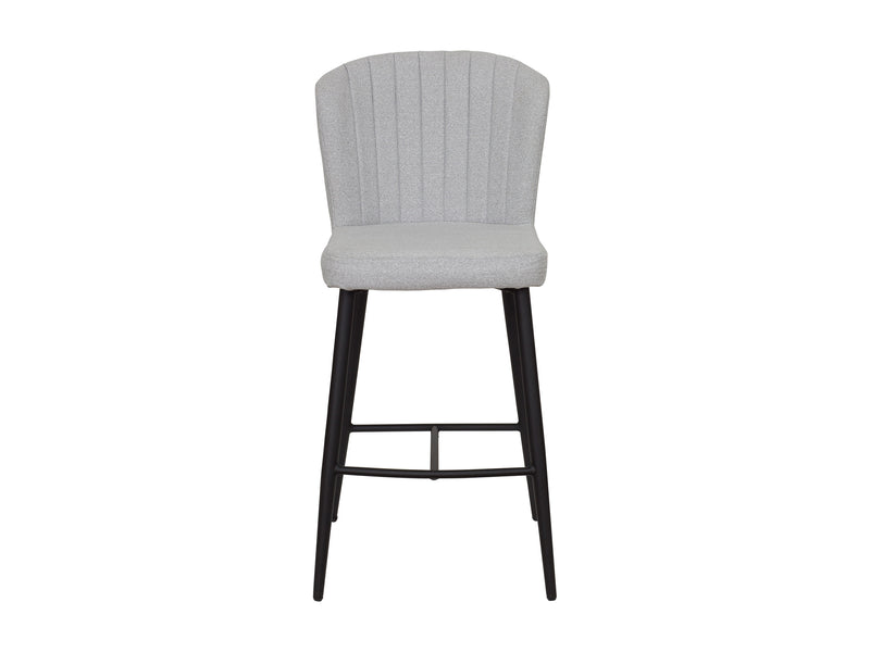 light grey Metal Bar Stools Set of 2 Jasper Collection product image by CorLiving