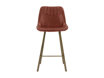 brown Farmhouse Bar Stools Set of 2 Christoff Collection product image by CorLiving#color_brown