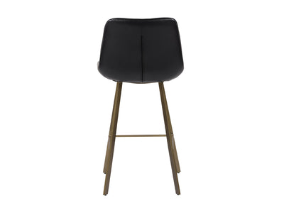 black Farmhouse Bar Stools Set of 2 Christoff Collection product image by CorLiving#color_black