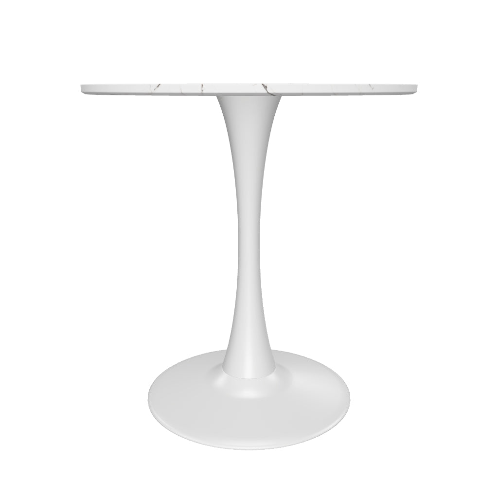 Modern rectangular dining table with sleek black metal legs and a smooth, light oak wood finish. Ideal for contemporary dining spaces, seats six comfortably.